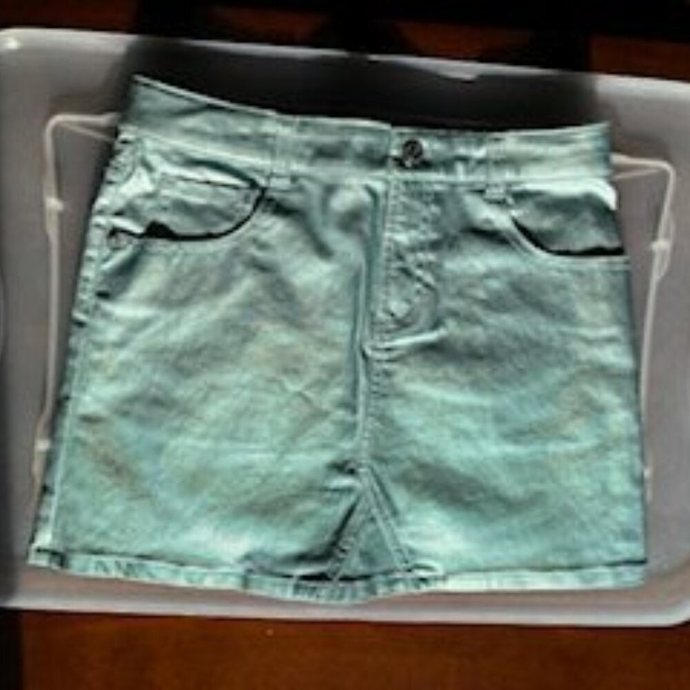 BLUISH METALIC SKIRT size 12 NWT